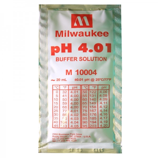 Калибровочный раствор pH 4.01 Milwaukee 20мл