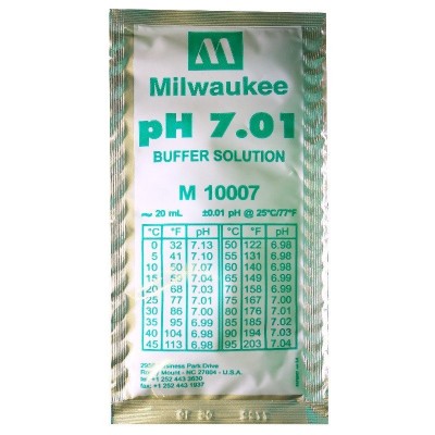 Калибровочный раствор pH 7.01 Milwaukee 20мл 